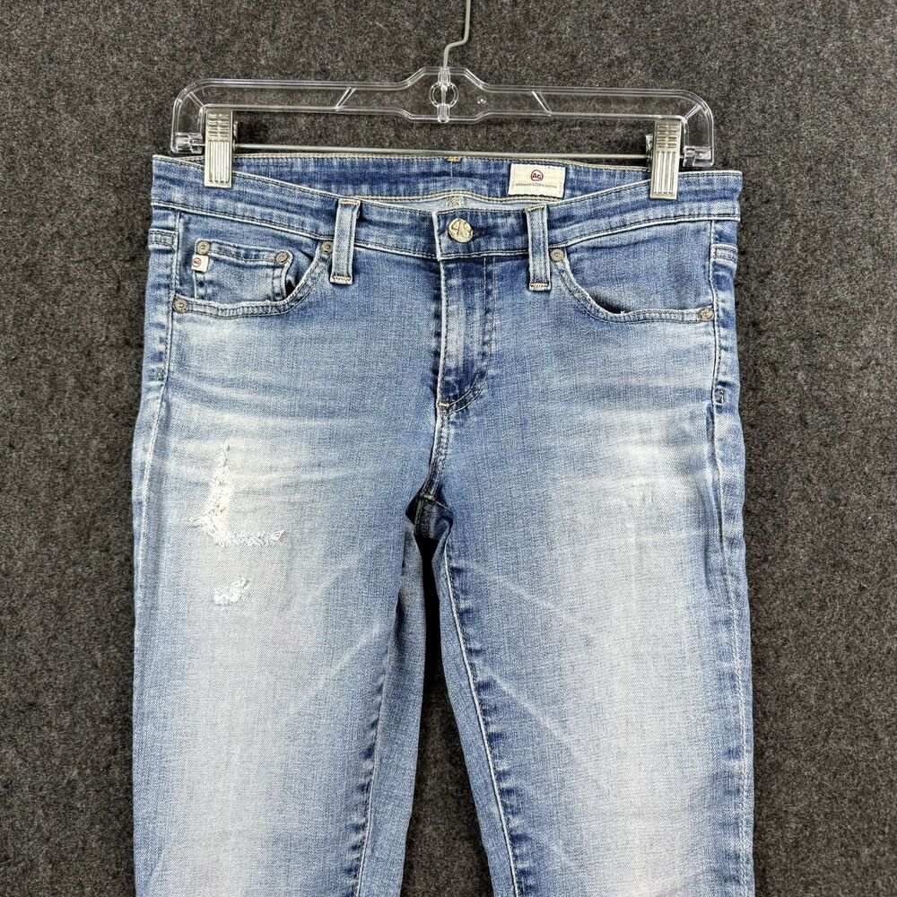 Adriano Goldshmeid Jeans Women's 27R Blue Skinny Medium Wash - Picture 2 of 8